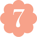 Number seven icon from practice perfect branding representing step seven in dental and healthcare practice consulting process