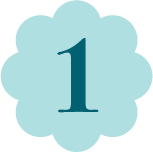 Number one icon from practice perfect branding representing step one in dental and healthcare practice consulting process